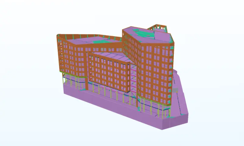 Office development with carpark